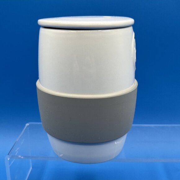 Pampered Chef NEW Ceramic Egg Cooker Lid Silicone Grip Fresh Fast Food On The Go - Picture 8 of 11